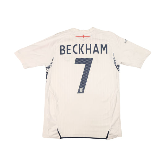 2006/08 England Home Shirt Umbro Beckham (M)