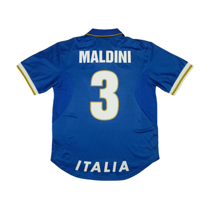 Italy Maldini 1996/1997 Nike Original Home Football Shirt Medium/Large