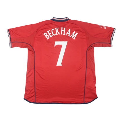 England Beckham Original 2002/2004 Home Football Shirt XL