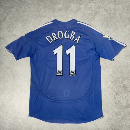 2006/08 Chelsea Home Shirt Adidas Drogba (L)