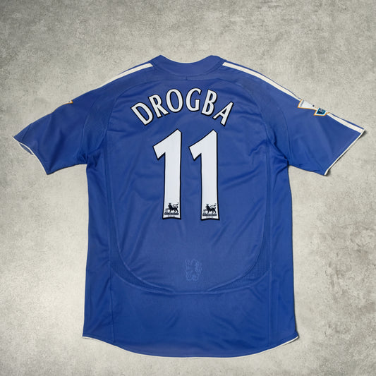 2006/08 Chelsea Home Shirt Adidas Drogba (L)
