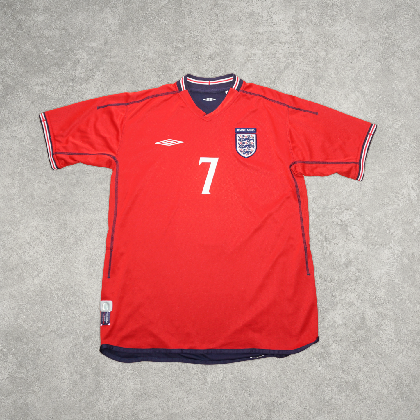 2002/04 Inglaterra Camiseta Visitante Umbro Beckham (S)