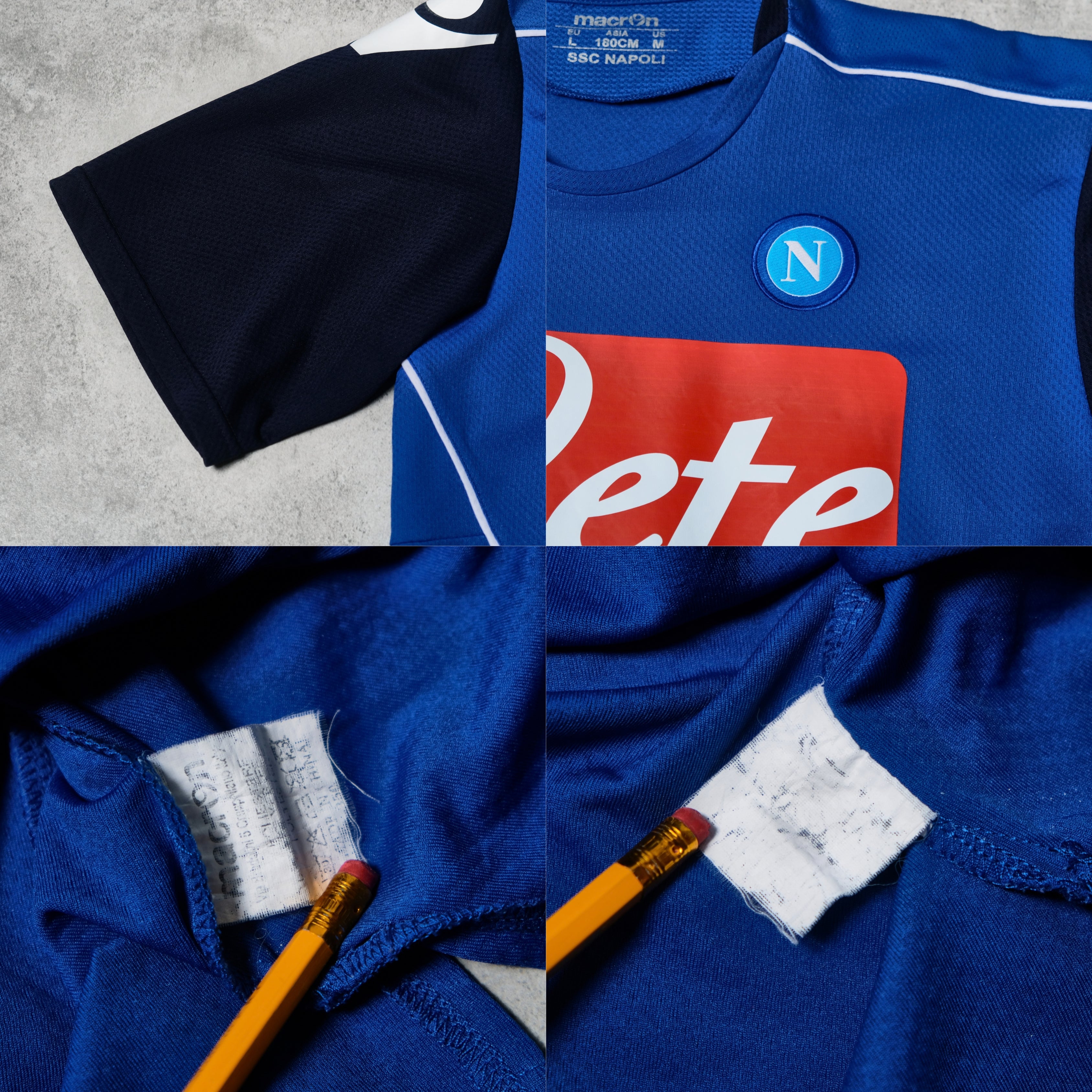 Camiseta de entrenamiento del Napoli 2010/11 Macron (L/XL)