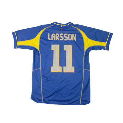2003/04 Sweden Away Shirt Umbro Larsson (M)