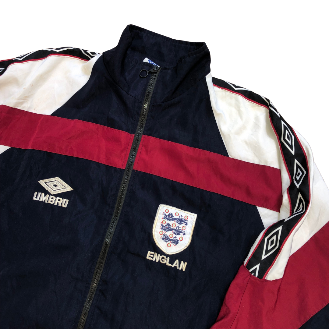 England Umbro 1990s Football Track Jacket Large