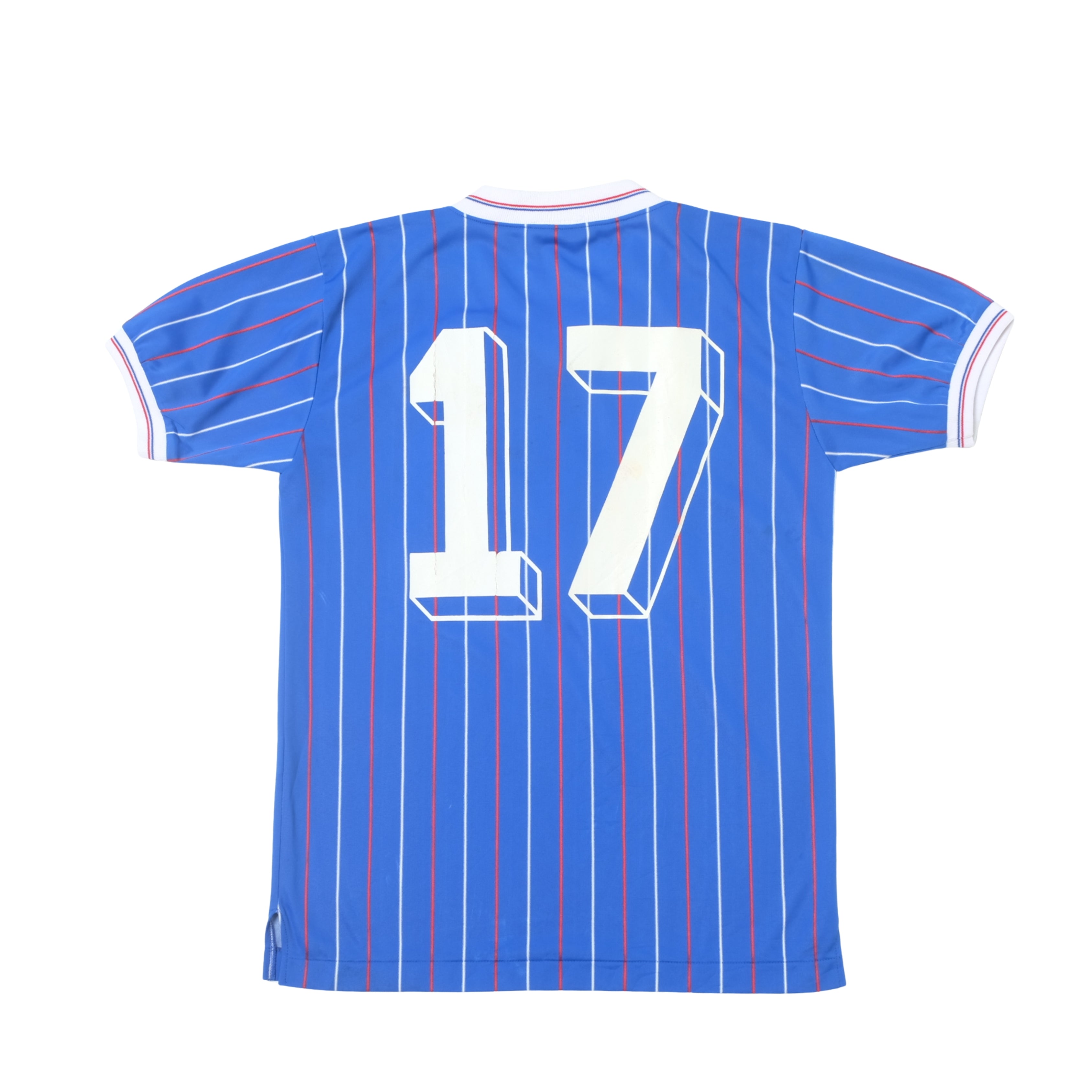 Admiral サッカーユニフォーム 青 ストライプ 1987/88 Portsmouth Home Shirt Admiral (S)