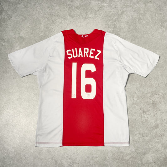 2008/09 Ajax Home Shirt Adidas Suarez (L/XL)