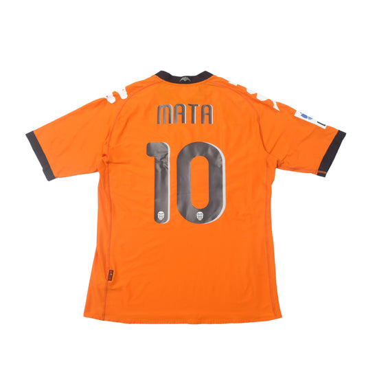 2010/11 Valencia Away Shirt Kappa Mata (L)