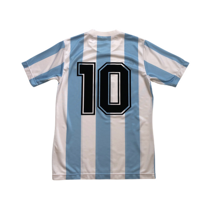 Argentina Maradona Original 1986 Le Coq Sportif Home Football Shirt Medium