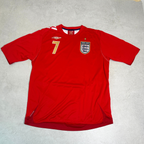 2006/08 England Away Shirt Umbro Beckham (L)