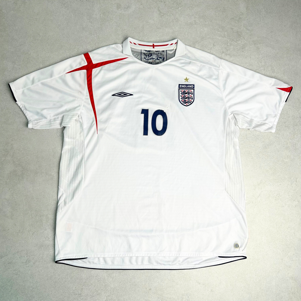 2006/08 England Home Shirt Umbro Owen (XL)