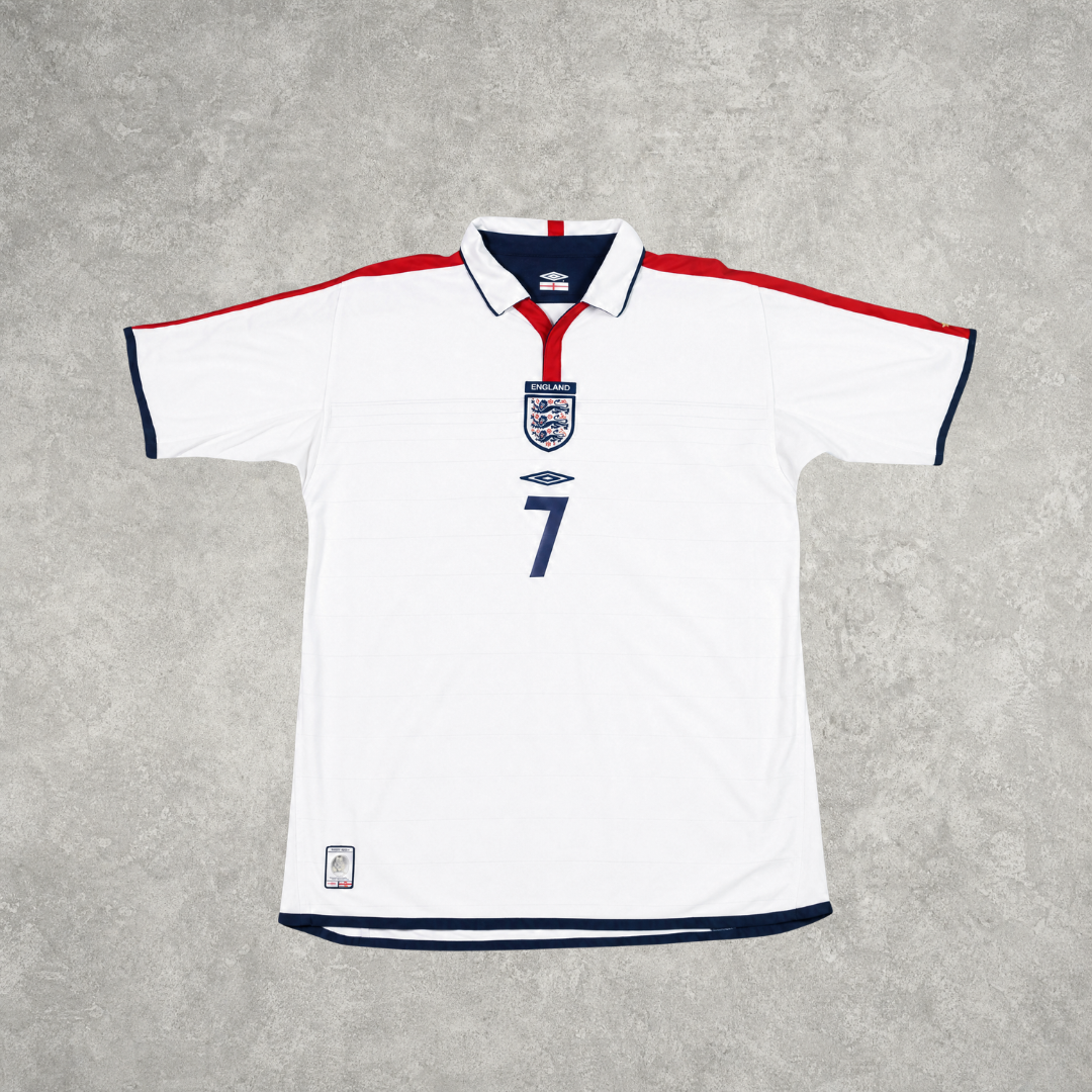 2003/05 England Home Shirt Umbro Beckham (L/XL)