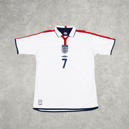 2003/05 England Home Shirt Umbro Beckham (L/XL)
