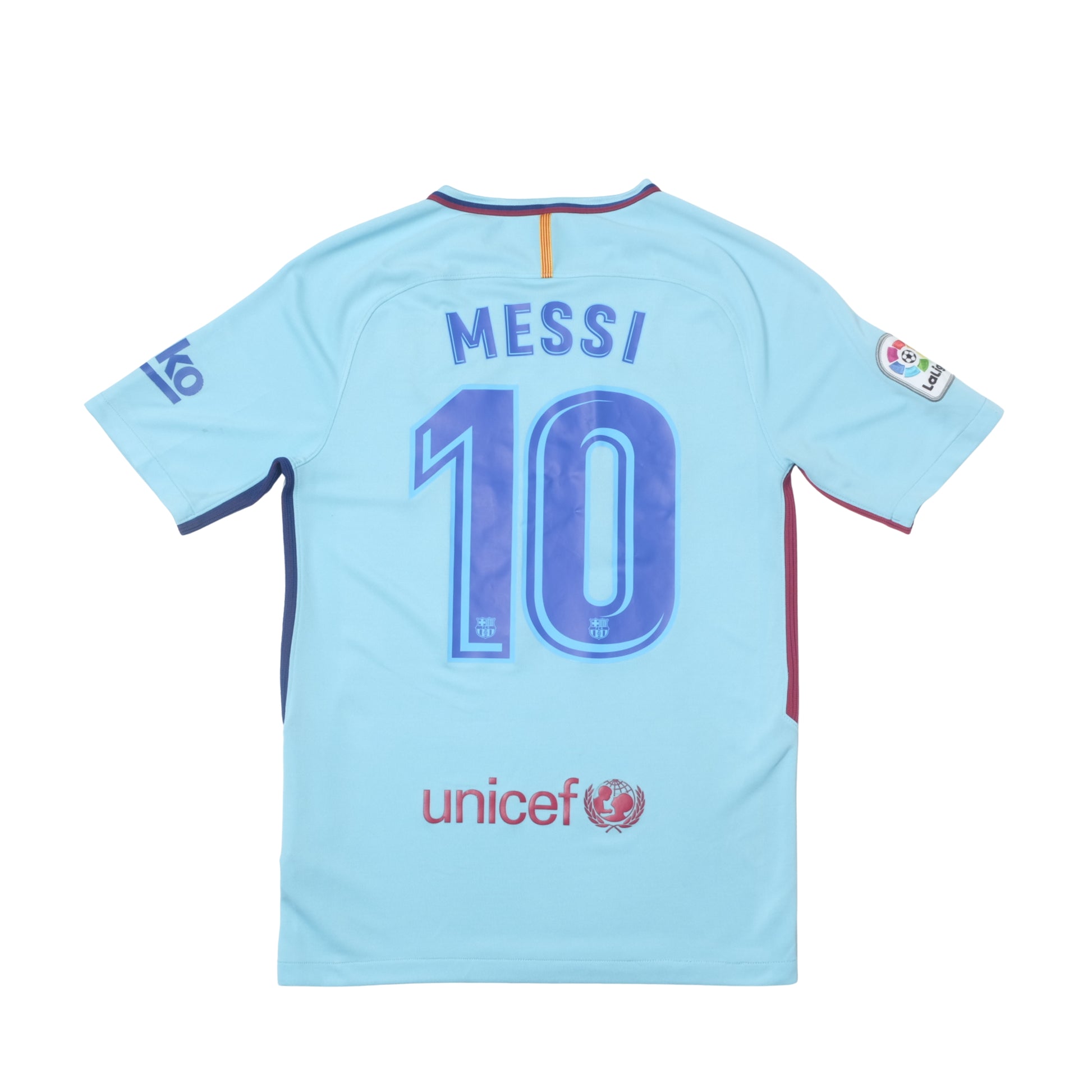 2017/18 Barcelona Away Shirt Nike Messi (S)