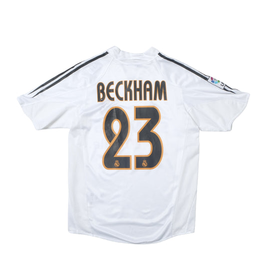 2004/05 Real Madrid Home Shirt Adidas Beckham (S/M)