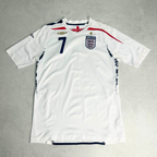 2007/09 England Home Shirt Umbro Beckham (S)