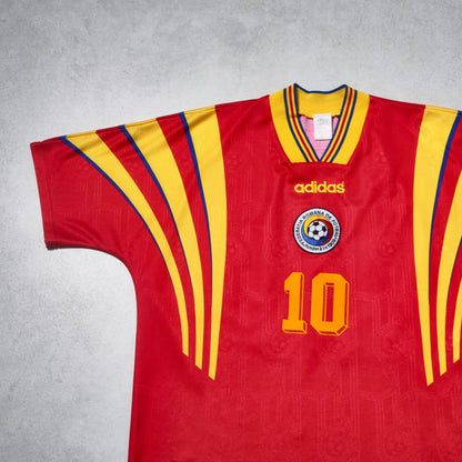 1996/98 Romania Away Shirt Adidas Hagi (L/XL)