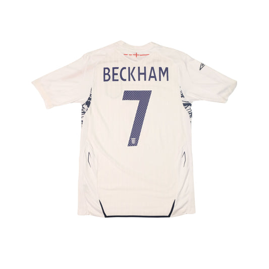 2007/09 England Home Shirt Umbro Beckham (S/M)