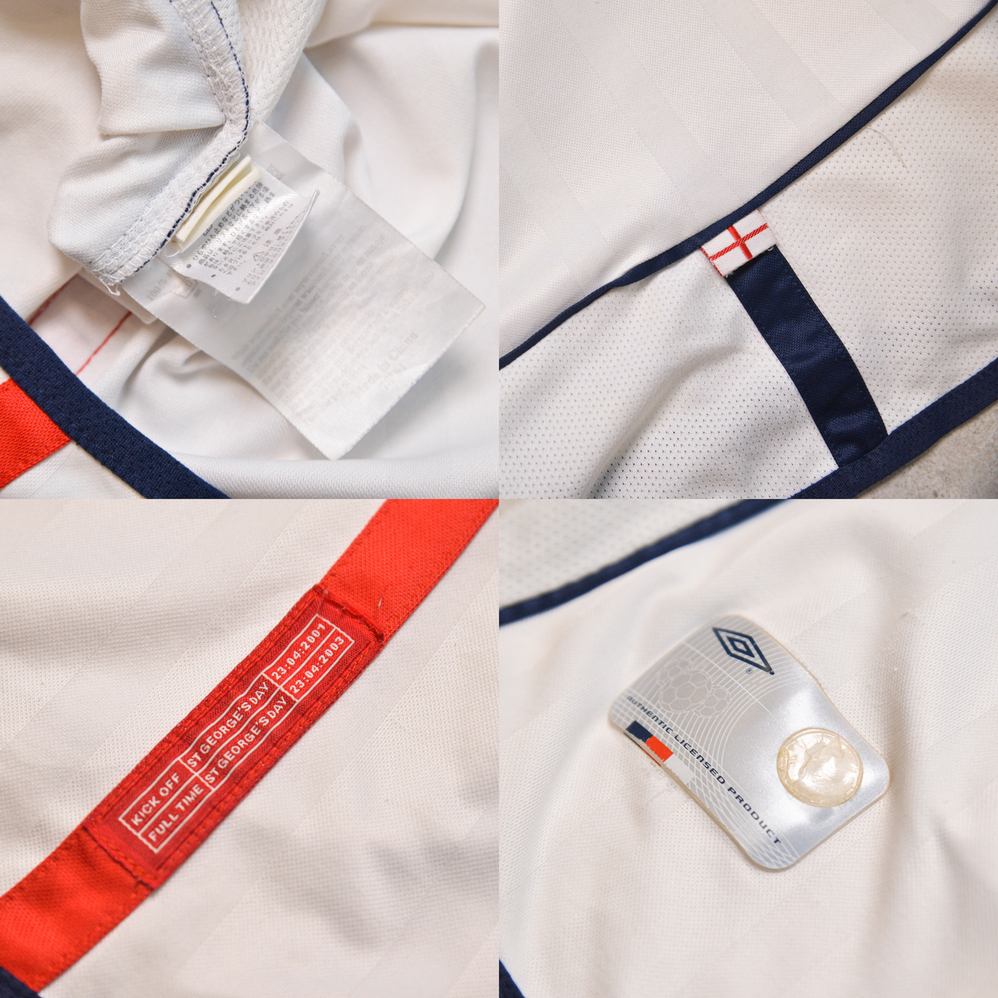 Camiseta de local de Inglaterra 2002/04 Umbro Owen (L)