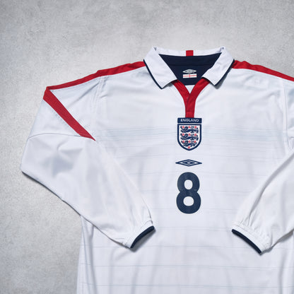 2003/05 England Home Shirt Umbro Scholes (L)