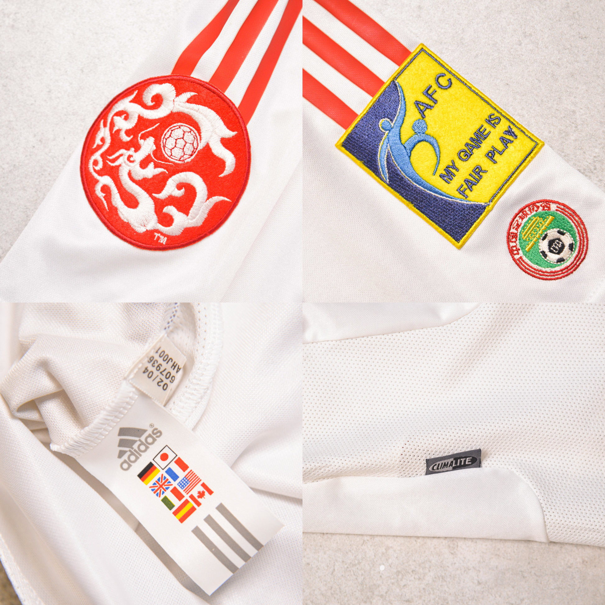 2004/06 China Away Shirt Adidas Zheng (M)
