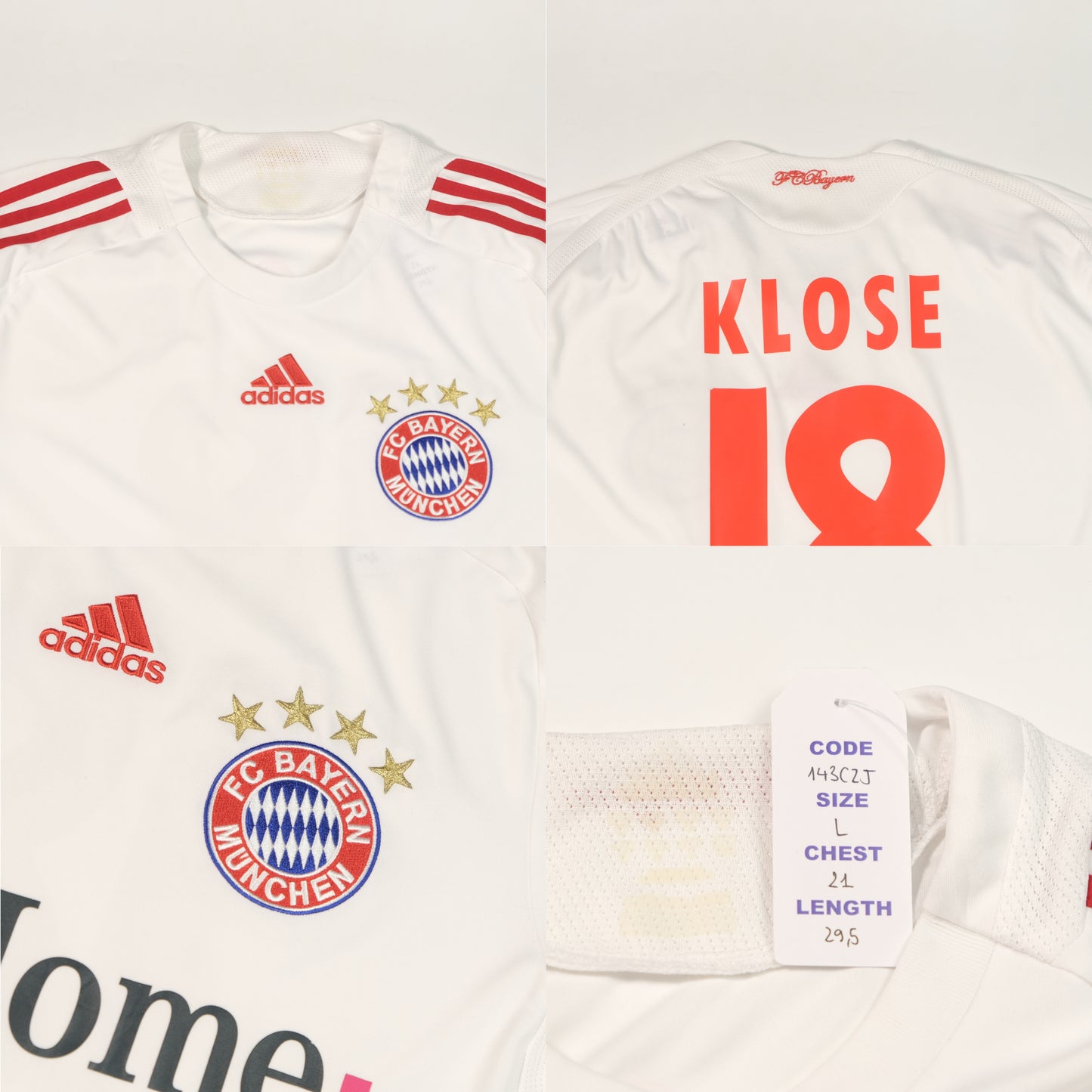 2008/09 Bayern Munich Third Shirt Adidas Klose (L)