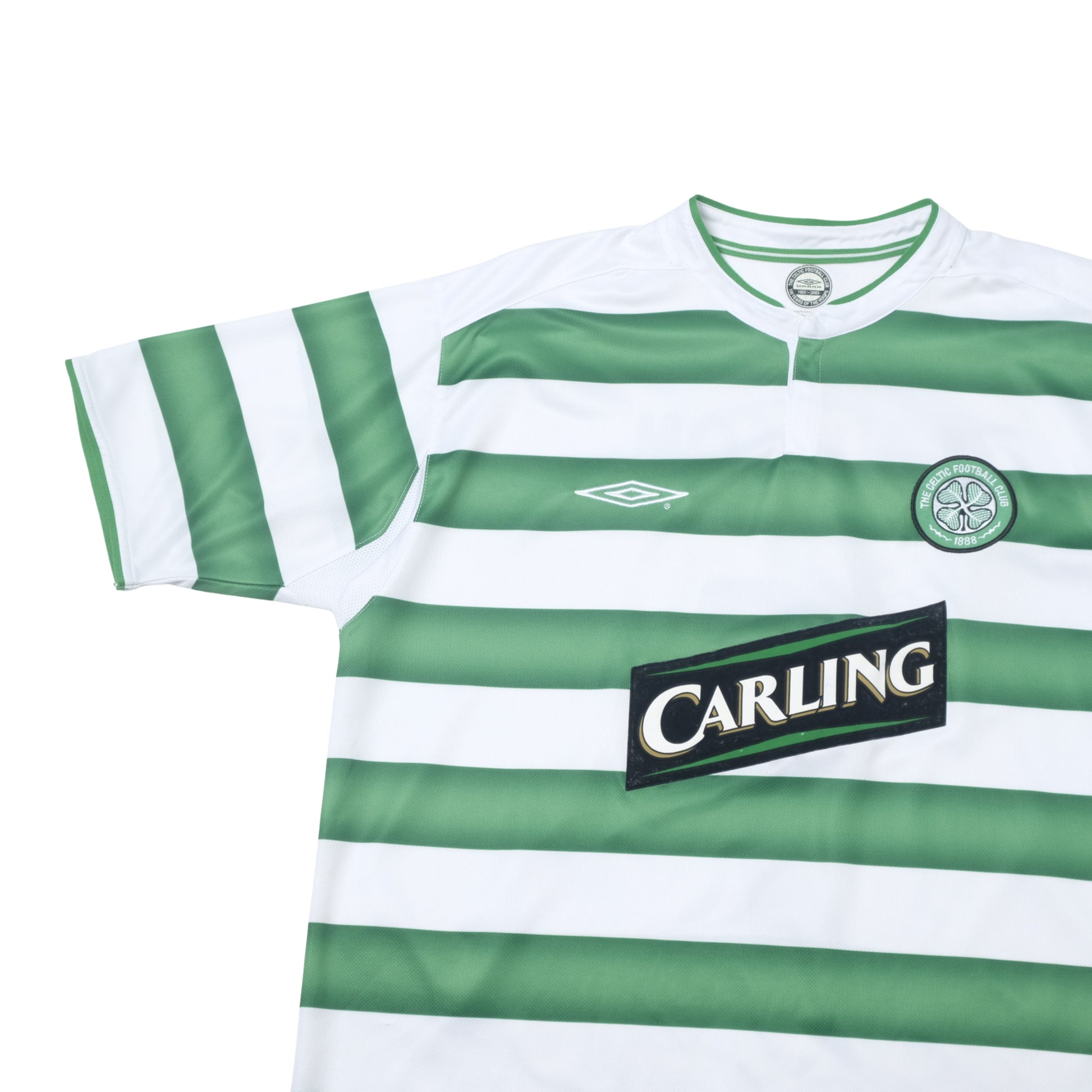 2003/04 Celtic Home Shirt Umbro Larsson (XL/XXL) 