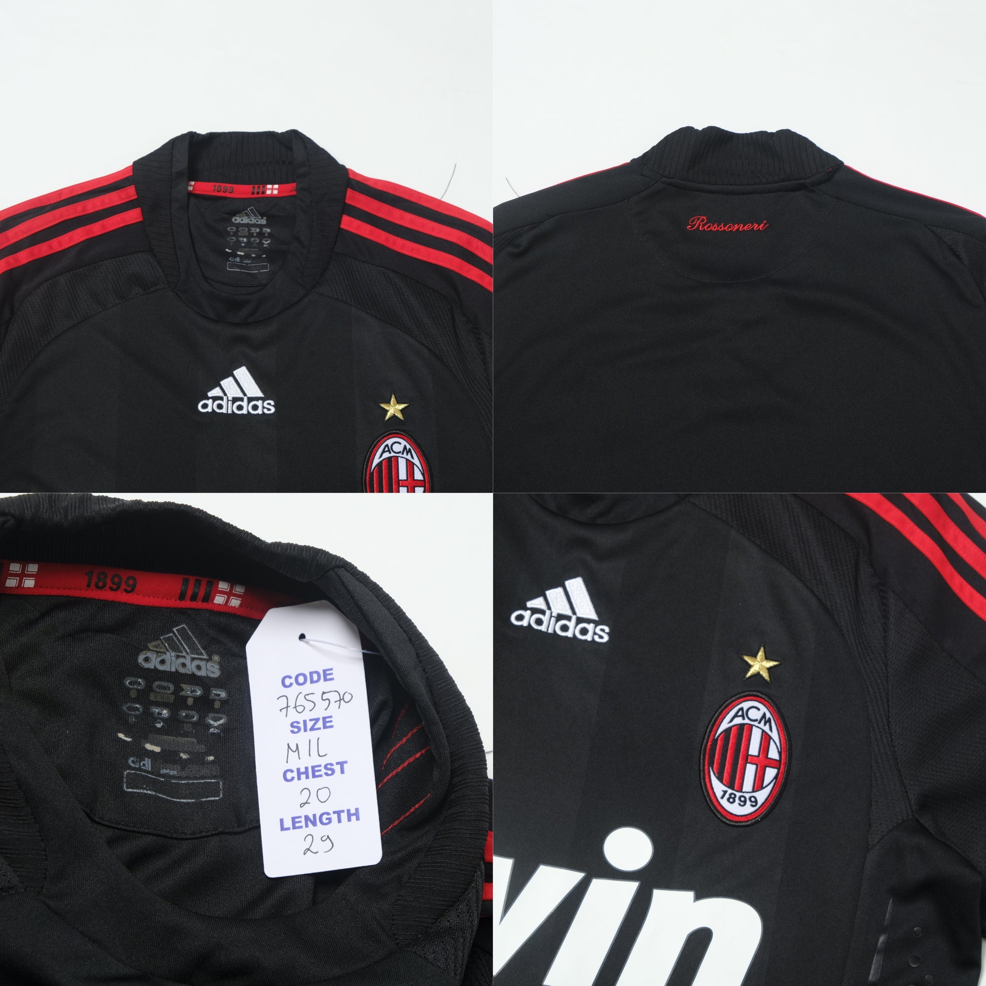 2008/09 AC Milan Third Shirt Adidas (M/L)