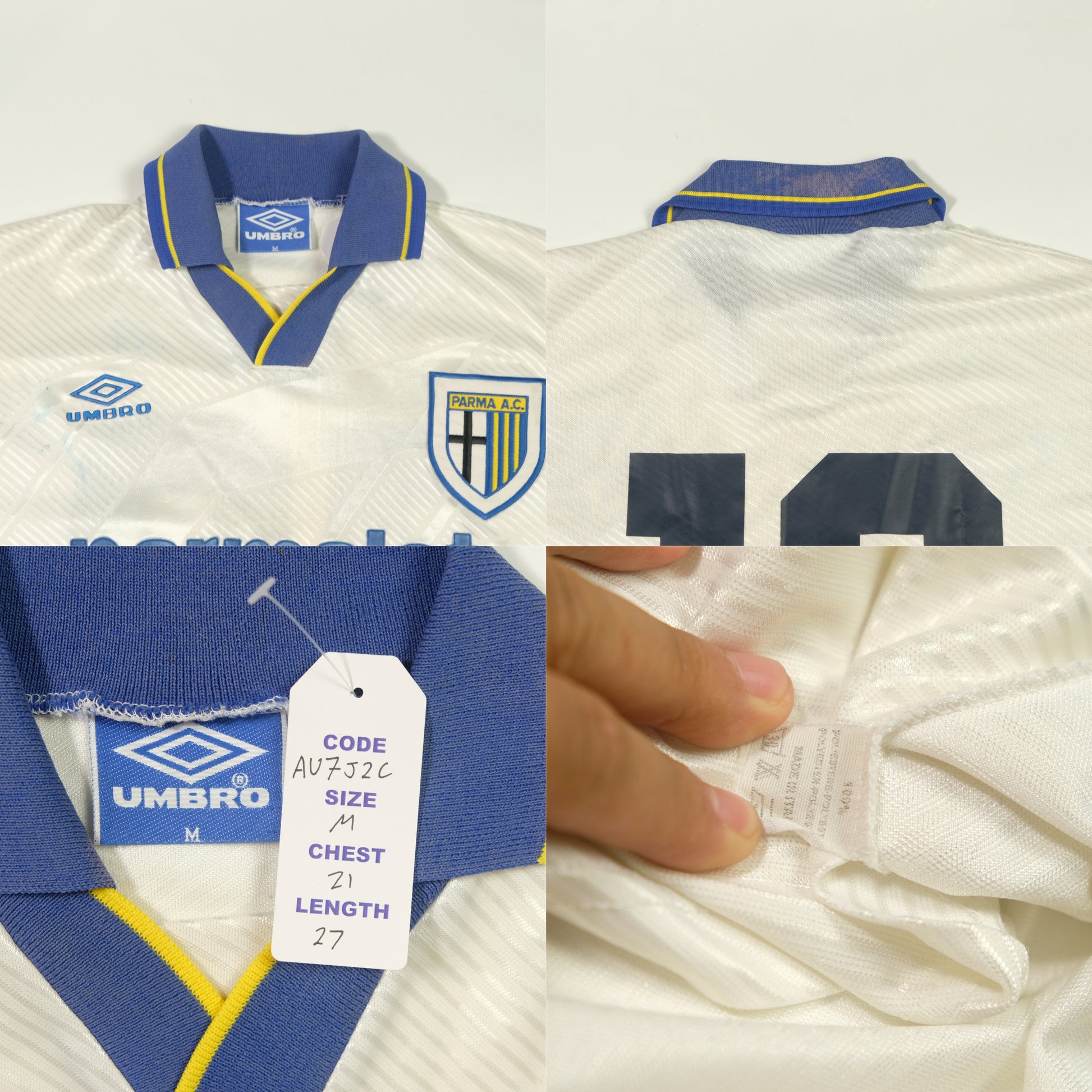 1993/1995 Parma AC Home Shirt Umbro