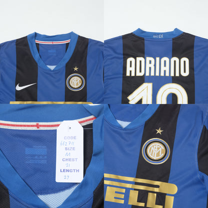 2008/09 Inter Milan Home Shirt Nike Adriano (M)
