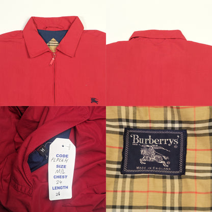 Burberry 1990s Vintage Packable Harrington Jacket Medium/Large