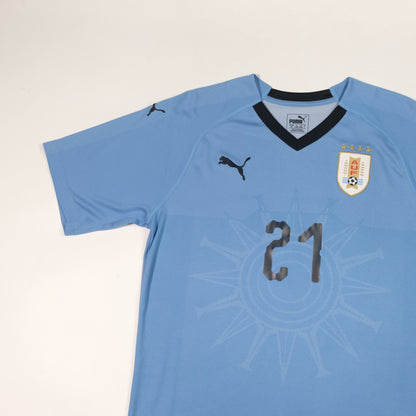 2018 Uruguay Home Shirt Puma Cavani (L)