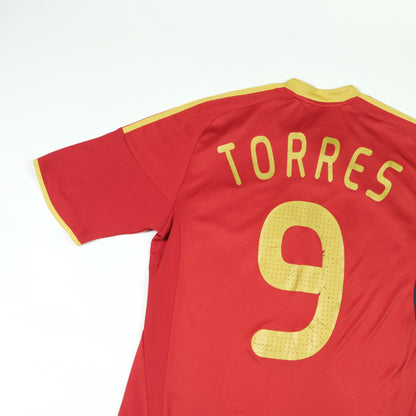 Spain Vintage Torres 9 Adidas 2009 Football Shirt Small