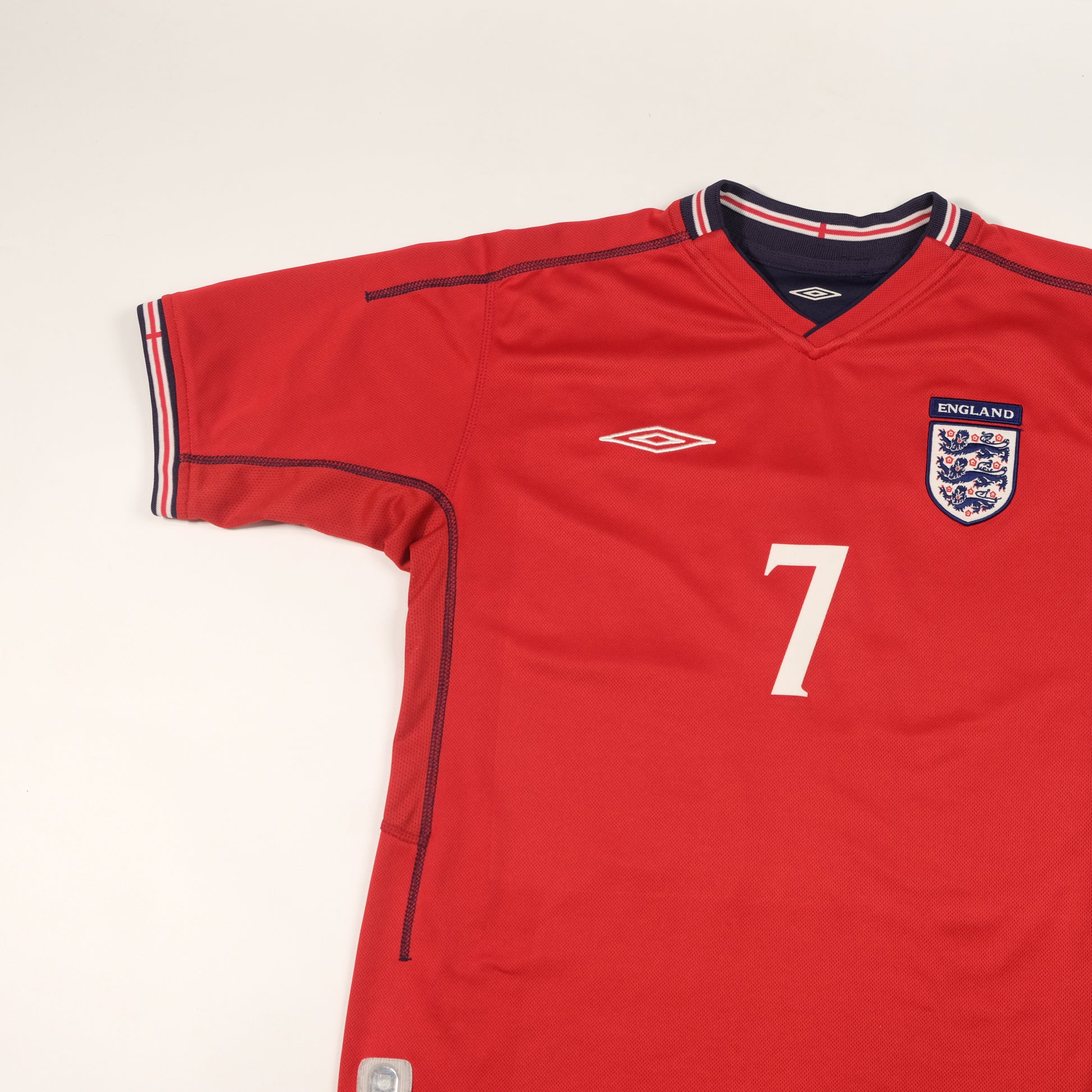 2002/04 England Away Shirt Umbro Beckham (M)