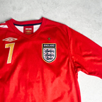 2006/08 England Away Shirt Umbro Beckham (S/M)