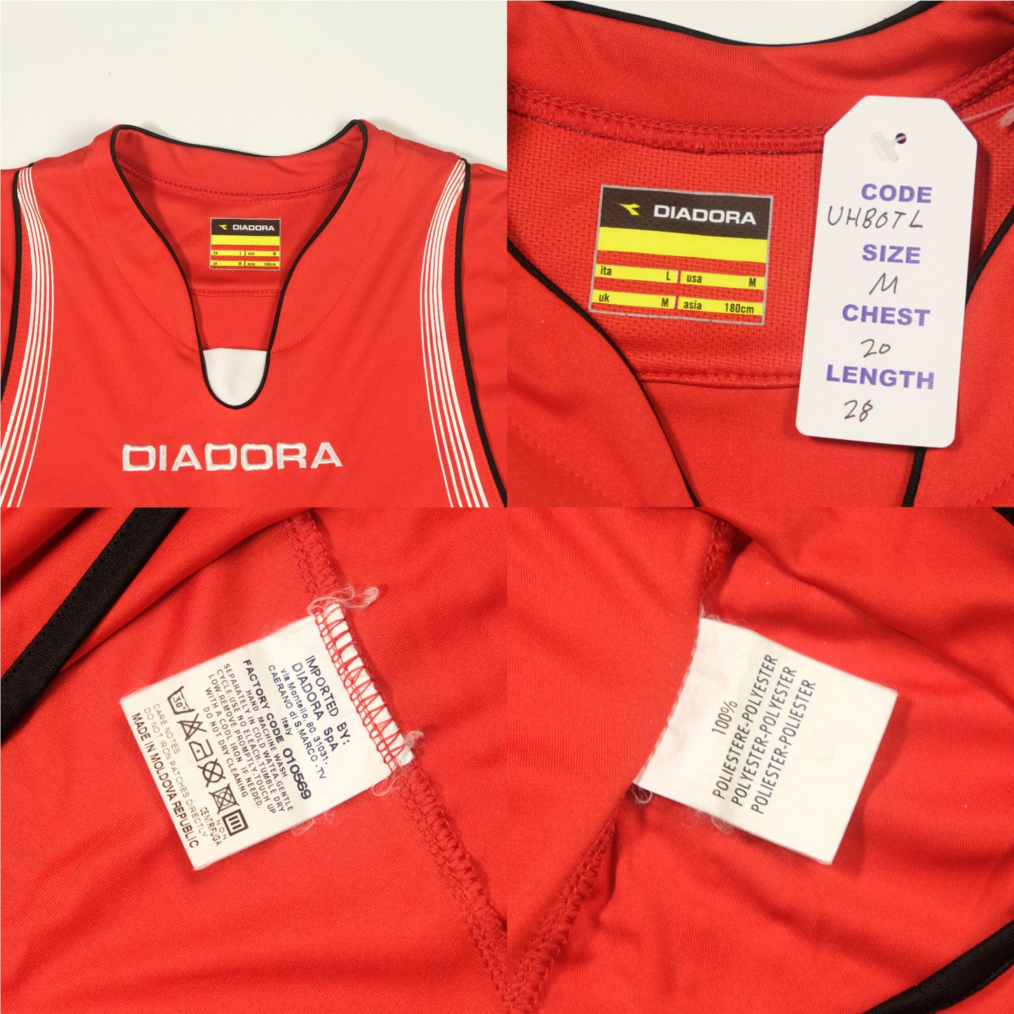 2007/08 Valenciennes Home Shirt Diadora (M)