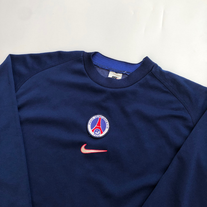 90s NIKE×PSG center logo sweat PSG Original Training Sweatshirt 1990s Nike Large/XL – VICE