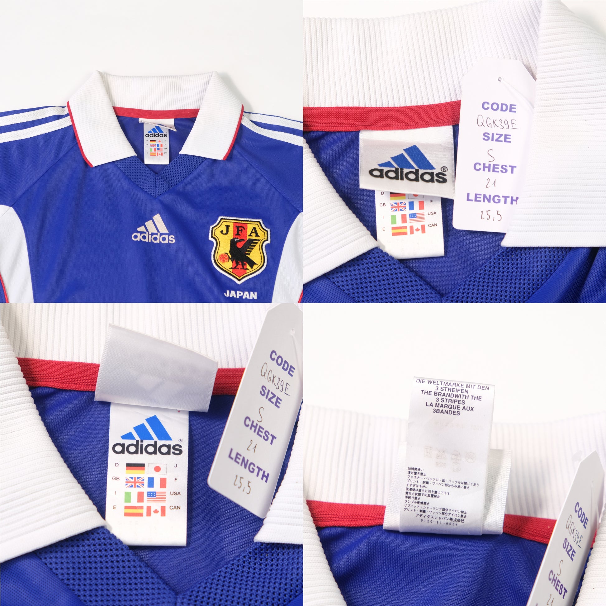 1999/00 Japan Home Shirt Adidas Nakamura (S)