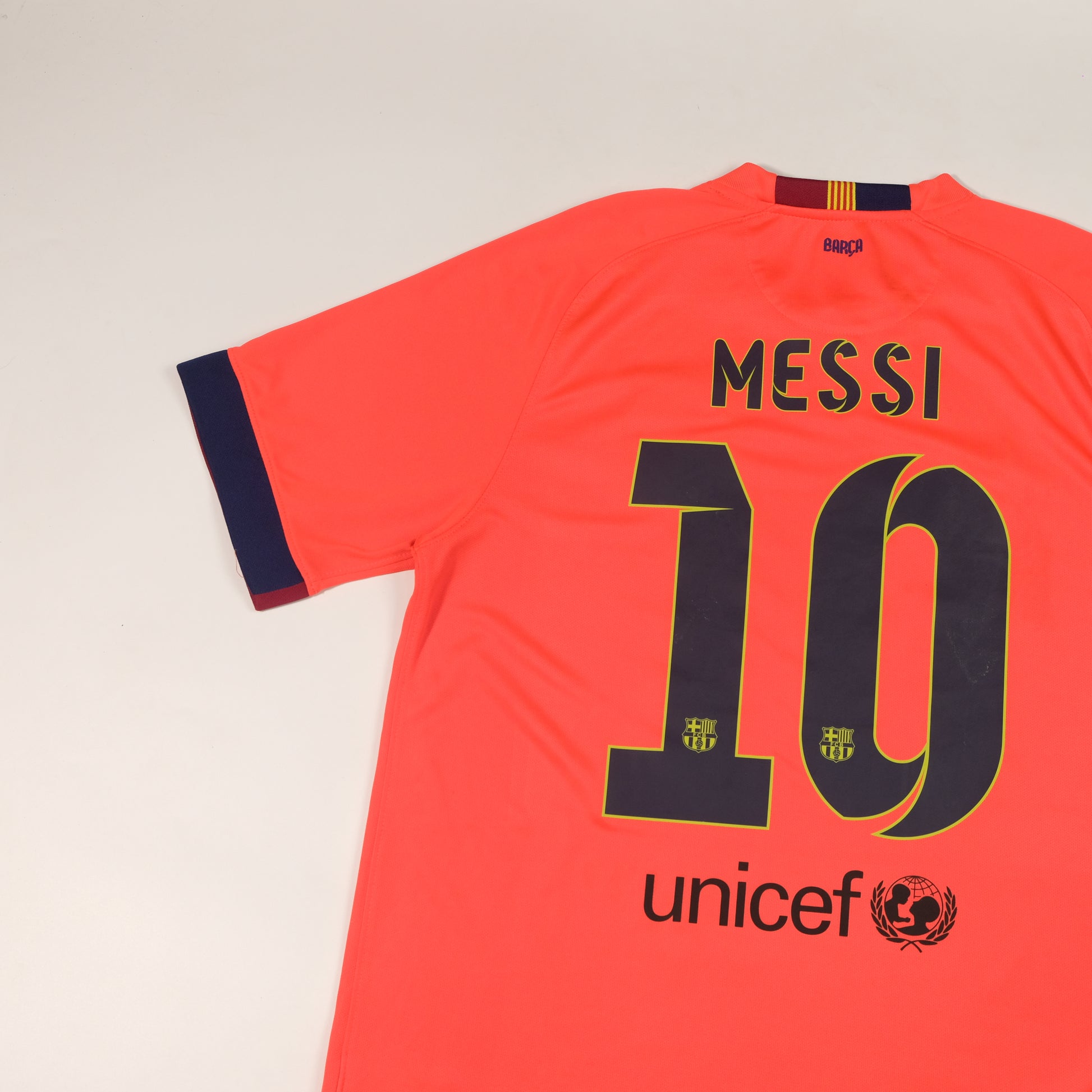 2014/15 Barcelona Away Shirt Messi Nike (M/L)