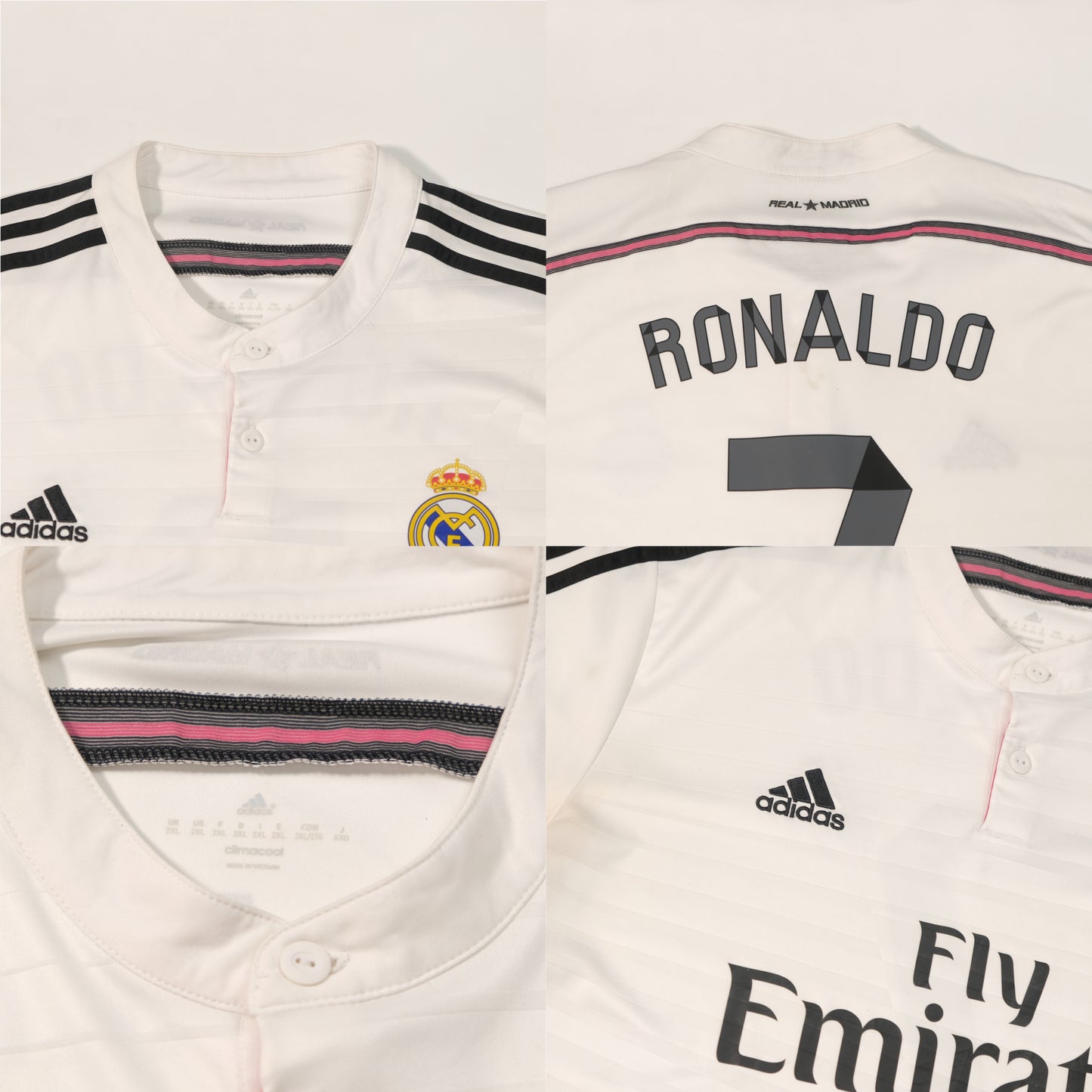 2014/15 Real Madrid Home Shirt Adidas Ronaldo (XL)