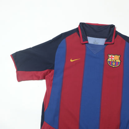 2003/04 Barcelona Home Shirt Nike De Boer (M)
