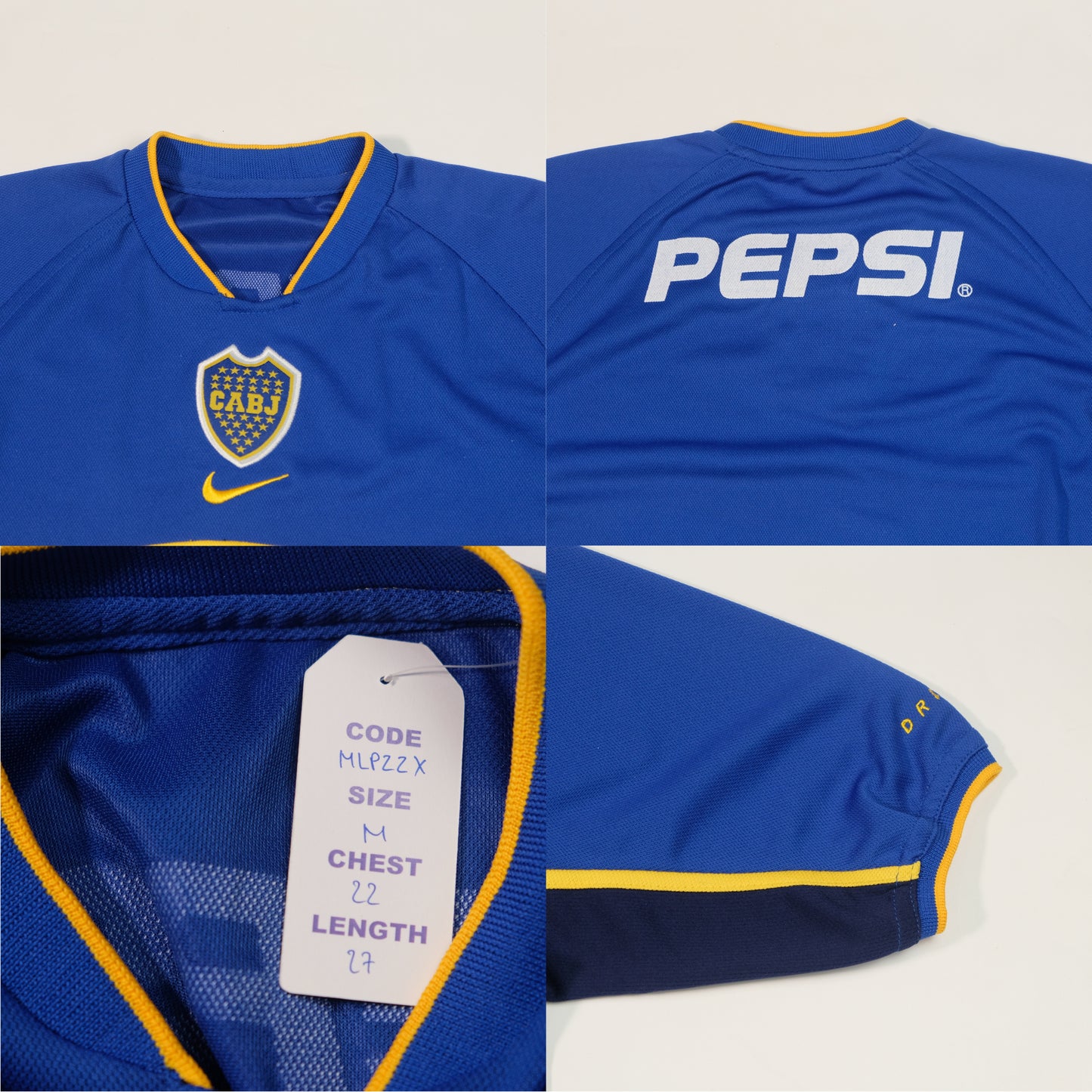 2001/02 Boca Juniors Home Shirt Nike (M)