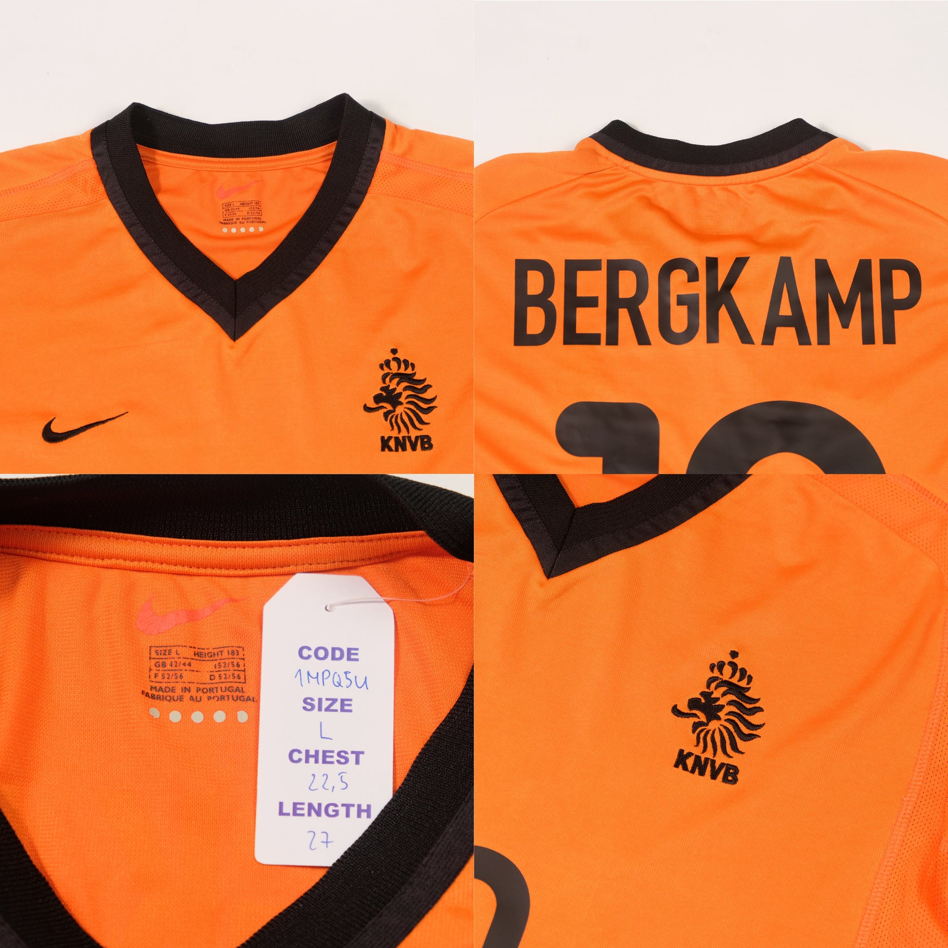 2000/02 Netherlands Home Shirt Nike Bergkamp (L)