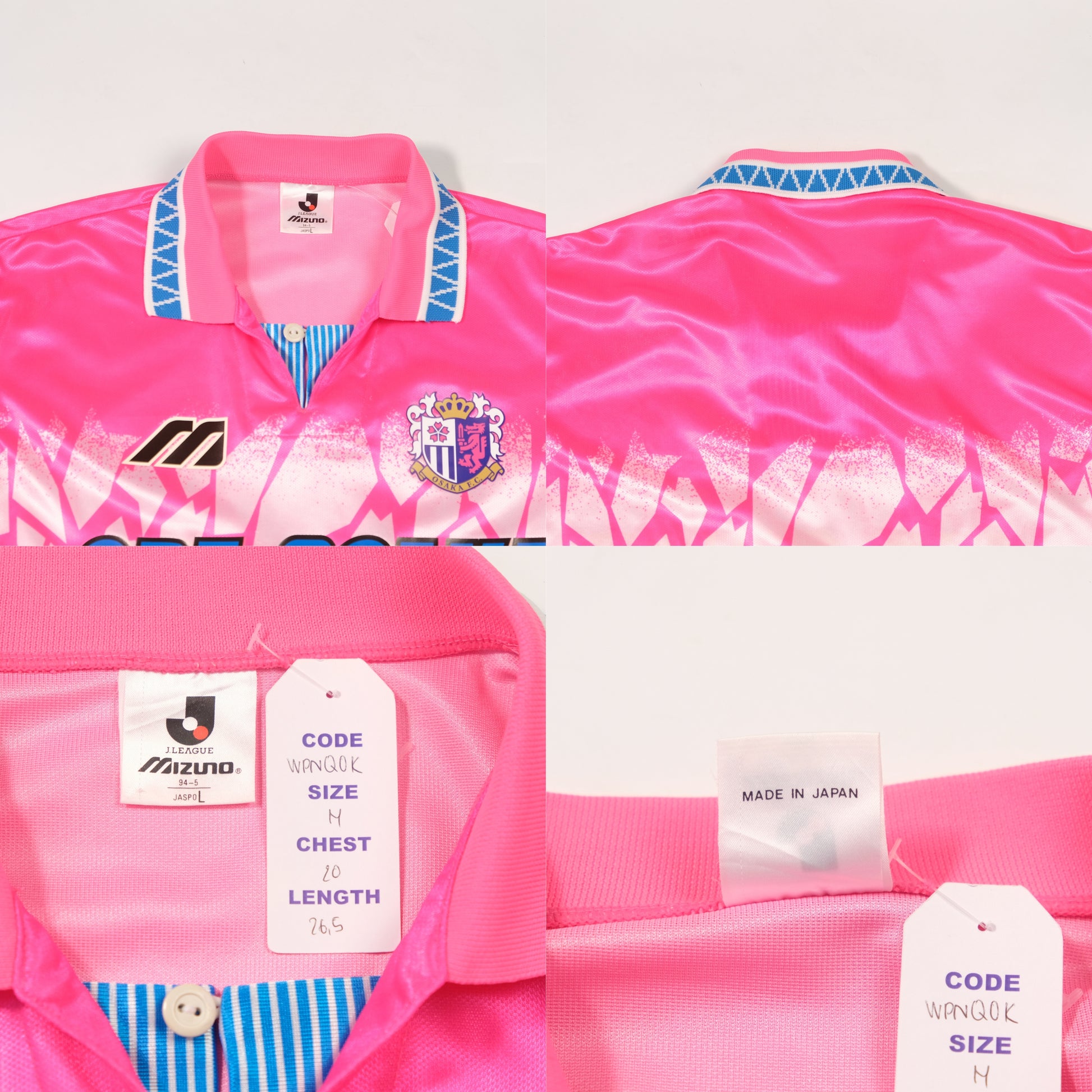 1993/95 Cezero Osaka Home Shirt Mizuno J-League (M)