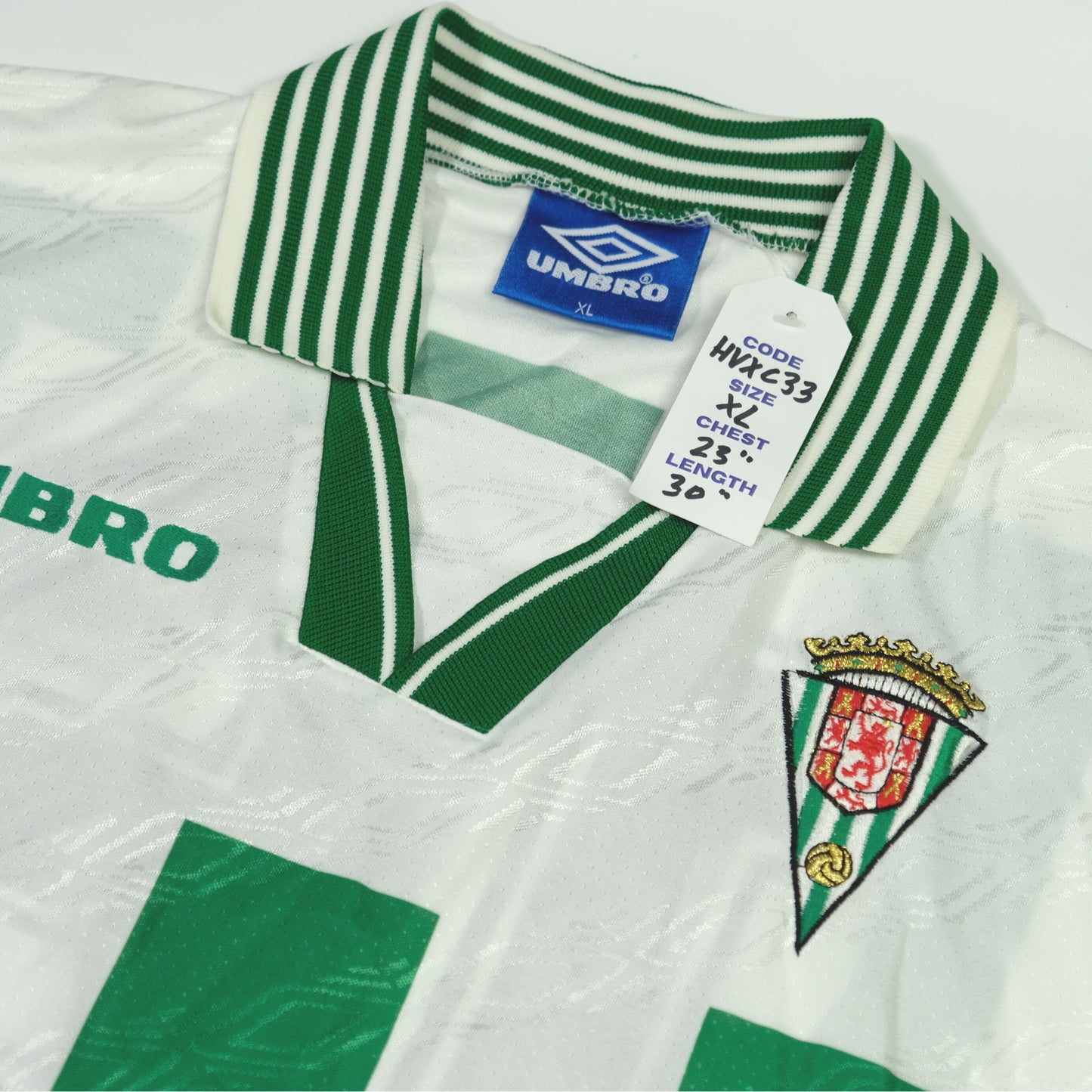 Cordoba CF Spain 1996 Original Umbro Home Football Shirt XL