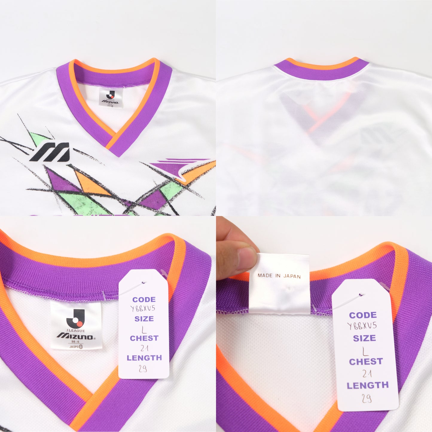 1993 Sanfrecce Hiroshima Away Shirt J-League Mizuno (L)