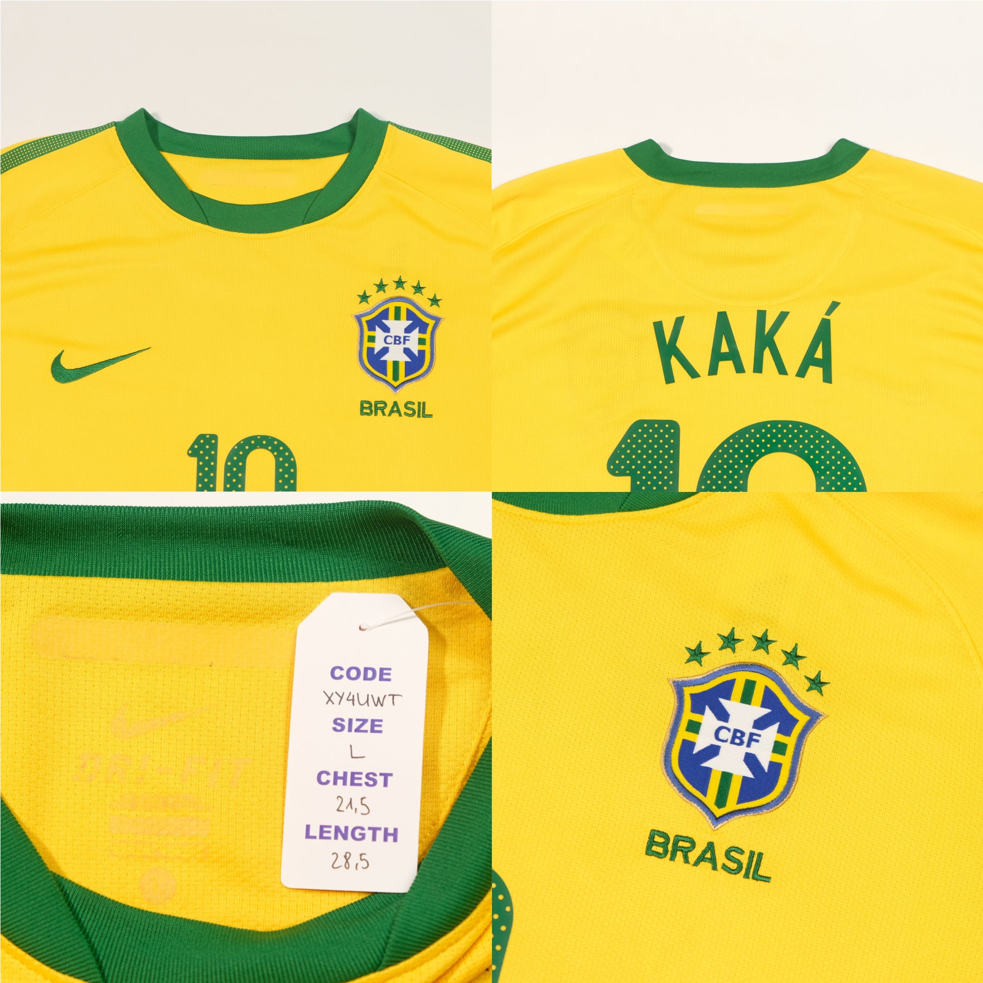 2010/11 Brazil Home Shirt Nike Kaka (L) 