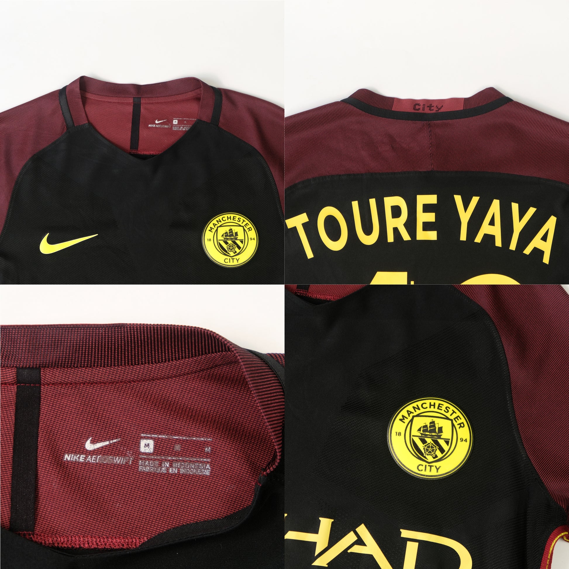 2016/17 Manchester City Away Shirt Nike Toure Yaya 