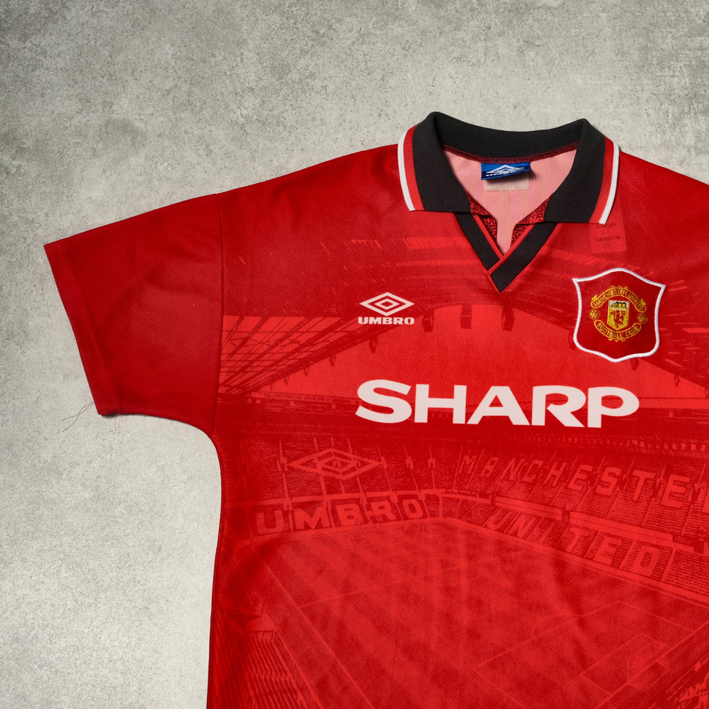 1994/96 Manchester United Home Shirt Umbro (L)