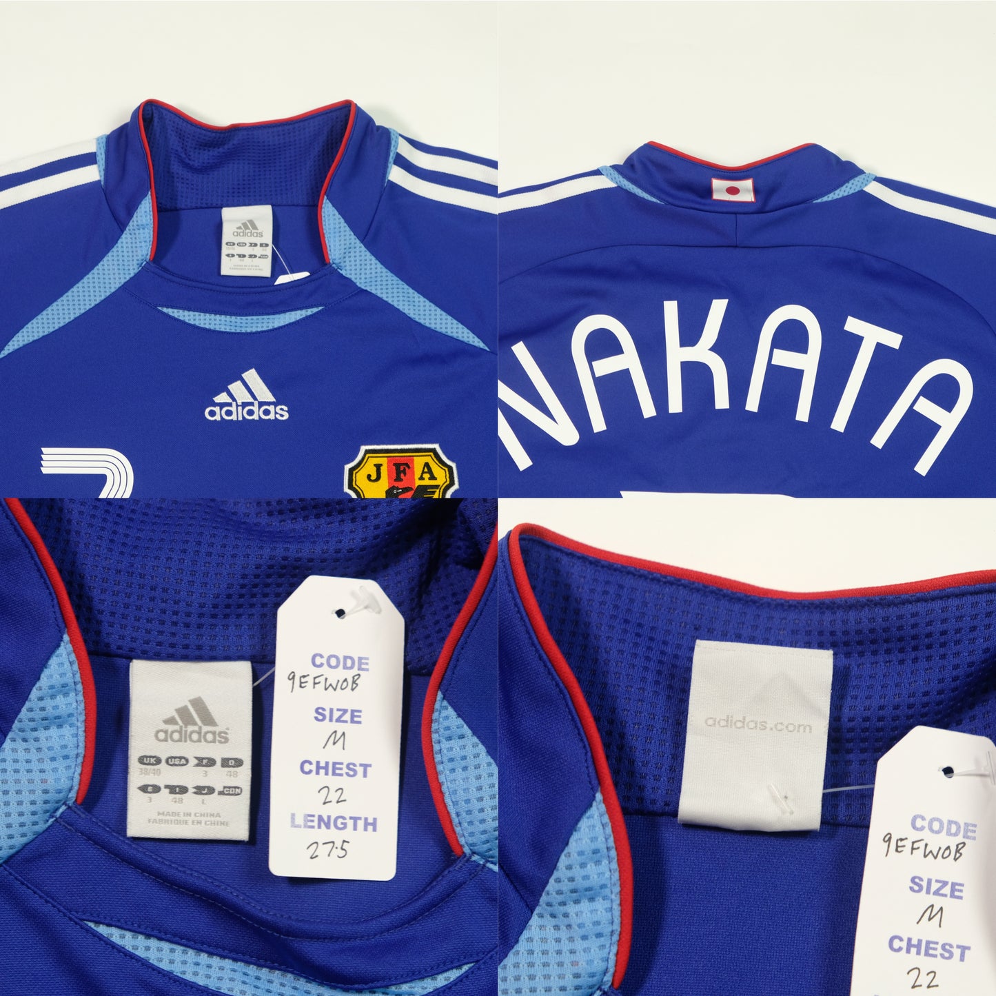 2006/07 Japan Home Shirt Nakata Adidas